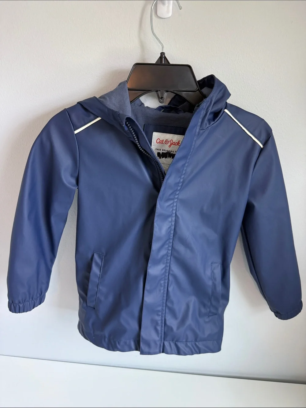 Kid’s Cat & Jack Navy Blue Hooded Rain Jacket